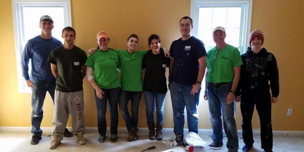 WDP Staff Volunteer with Prince William County Habitat for Humanity.